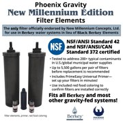Royal Berkey® System + Phoenix Gravity New Millennium Edition™ Filter Elements