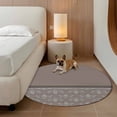 thumbnail image 2 of Boho Brown Flower Round Area Rug 8Ft Washable Large Circle Rugs for Living Room Dorm, Abstract Bohemia Pesley Floral Non-Slip Carpet Floor Mats Indoor Outdoor Carpet Runner Aesthetic Home Decor, 2 of 8