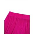 thumbnail image 5 of Women’s Rose Red Pleated 2‑Piece Set – V‑Neck Long‑Sleeve Crop Top & Wide‑Leg Pleated Pants, Summer Beachwear, 5 of 6