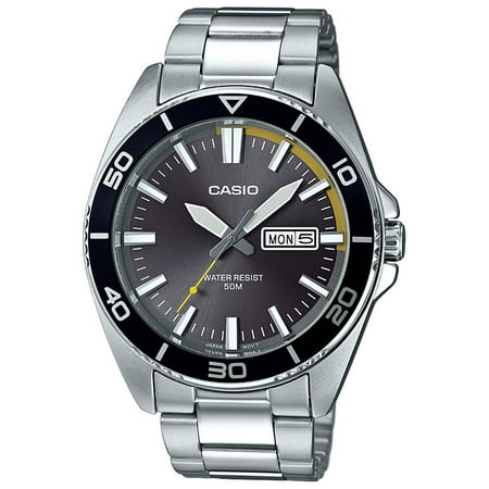 Casio Men's Dive Style Watch, Gray Day-Date Dial