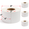 thumbnail image 1 of [4 Rolls, 4000 Labels] Alpha Label - 4" x 6" Direct Thermal Labels, 3” Core, No Ribbon Required, Made in Canada, 1 of 7