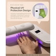 thumbnail image 3 of Melodysusie UV Nail Lamp, Plus20F Cordless Rechargeable UV Nail Light UV Protection  Innovation for Gel Nails with 2 Timers, Home & Salon, Pink, 3 of 9