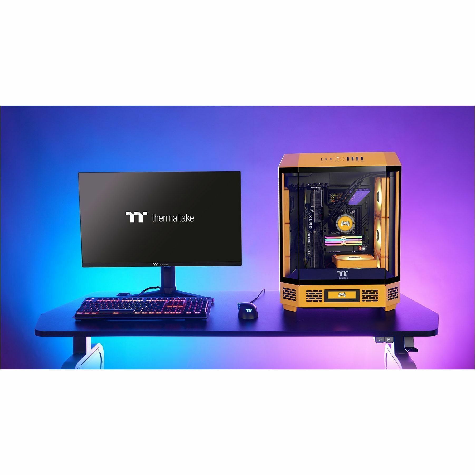 Thermaltake The Tower 600 Bumblebee Mid Tower Chassis - Mid-tower - Bumblebee - Tempered Glass, SPCC - 2 x 140mm Fan(s) Installed - Mini ITX, Micro ATX, ATX Motherboard Supported - 9 x Fan(s) Suppo...