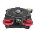 thumbnail image 2 of Decodeary Tripod Leveler Tri Wheel Leveling Base Head Base Leveling Tripod Thread 3/8”, 2 of 6