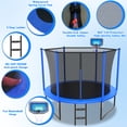 thumbnail image 2 of Cochan 10FT Trampoline with Enclosure for Adults and Kids, Outdoor Heavy Duty Trampoline with Lights, Kids Trampoline with Basketball Hoop, Birthday Gift, 1000LBS Weight Capacity, 2 of 6