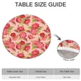 thumbnail image 6 of Pioneer Flower Floral Print Pattern Round Fitted Tablecloth with Elastic Edge,Dining Table Cover Waterproof,Outdoor Round Tablecloth for Camping,Dining,Indoor and Outdoor, 6 of 7