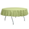 thumbnail image 1 of Ultimate Textile (3 Pack) Embroidered Pintuck Taffeta 84-Inch Round Tablecloth Honeydew Light Green, 1 of 3