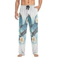 thumbnail image 4 of Butterfly Floral Ghost Pajama Pants, Men's Lounge Pants Light with Drawstring and Pockets, Christmas New Year Birthday Father's Day Gifts, X-Large, 4 of 7
