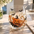 thumbnail image 2 of Halloween Drinking Glass, Pumpkin Stemless Glass with 3D Design, Clear Seasonal Drinkware for Halloween Parties and Fall Gatherings, Decorative Table Glass for Home Entertaining, 2 of 8
