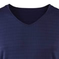 thumbnail image 3 of Bruno Banani Camiseta Hombre - Top, Camisa, Check Line 2.0, Poliamida, Cuello en V, Logotipo, Unicolor Azul oscuro S (Small), 3 of 3