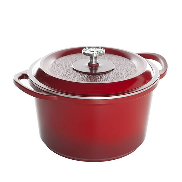 Nordic Ware Pro Cast Traditions Dutch Cast Aluminum Oven, Cranberry, 1.