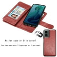 thumbnail image 6 of For Motorola Moto G 2024 Case, Moto G 5G 2024 Wallet Case, Motorola Moto G 5G 2024 6.5 inchs PU Leather Case,Luxury Cash Credit Card Slots Folio Flip Cover [Detachable Magnetic Case] & Kickstand, 6 of 8