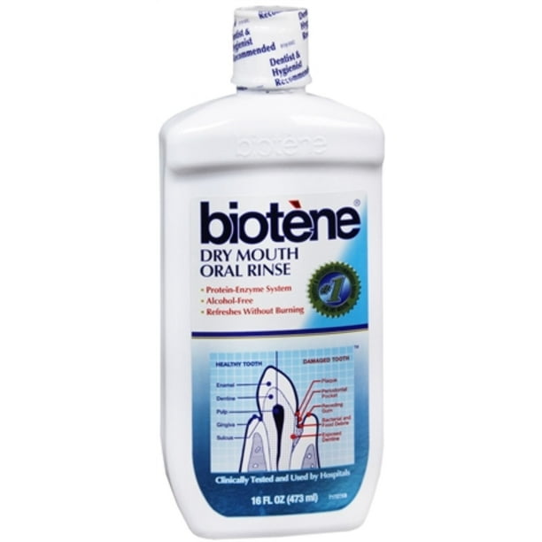 Biotene Dry Mouth Mouthwash 16 oz (Pack of 4)