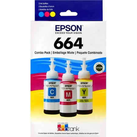 Epson 664 Standard-capacity Color Multi-Pack Ink EcoTank Bottles