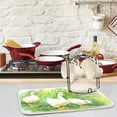 thumbnail image 2 of FREEAMG Rural Green Grass White Ducks Easter Absorbent Dish Drying Mat Microfiber Kitchen Decor Countertop Table Protector Multi-Purpose Counter Rack Sink Drainer Pad 16 x 18 Inches, 2 of 6