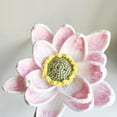 thumbnail image 4 of sentaili Hand-Woven Shaped Artificial Flower Lotus Lotus Leaf Wool Crochet Flower, 4 of 8