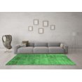 thumbnail image 3 of Ahgly Company Indoor Square Oriental Emerald Green Industrial Area Rugs, 5' Square, 3 of 4