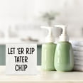 thumbnail image 4 of Zomyto 5"x5" Rustic Funny Farmhouse Bathroom Toilet Decor Let'er Rip Tater Chip Wood Sign, Humor Black and White Decorations for Half Bathroom Shelves Accessories, 4 of 6