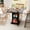 Black, variant on Dining Table for 2-4, with 2-Tier Storage Shelf, Modern Small Side Table, For Kitchen, Dining Room, Living Room
