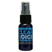 LIQUIDHEALTH Clear Voice Vocal Throat Spray Natural Sore Throat Relief, Mint 1 fl Oz