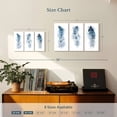 thumbnail image 4 of Elephant Stock Feather Ethnic Patterns Splash Wall Art - Horizontal Multi Panel Canvas - Living Room Wall Decor - Decor Elements Multi Panel - White And Blue Decor - 33" x 20", 4 of 8