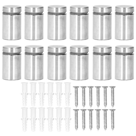 

Big sale 12Pcs Standoff Screw Stainless Steel 19x30mm Wall Mount Advertising Fastener Set Kit