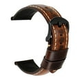 thumbnail image 4 of HEVIRGO 20/22/24mm Vintage Adjustable Genuine Leather Watch Band Wrist Strap Replacement, 4 of 10