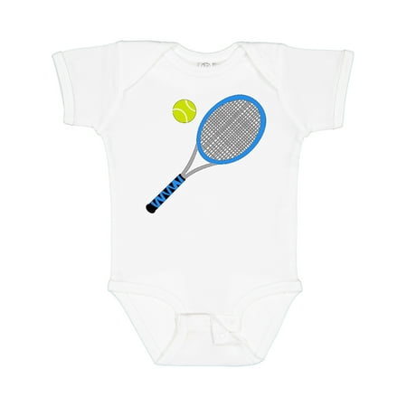 

Inktastic Blue Tennis Racket and Ball Gift Baby Boy or Baby Girl Bodysuit