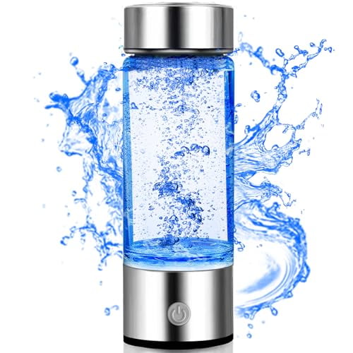 Hydrogen Rich Water Generator, Rechargeable Portable Glass Hydrogen Water Ionizer Machine with SPE and PEM Technology, for Daily Office Home Travel and Fitness Drinking$$Sport & Recreation Other