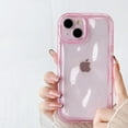 thumbnail image 6 of for iPhone 11 Case,Transparent Clear Candy Color 3D Meteorite Pattern Bumper Protective Case,Soft Silicone Shockproof Case for iPhone 11 6.1 inches - Pink, 6 of 6