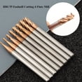thumbnail image 3 of New 50/75mm Length Alloy Carbide 4 Flute Mill Endmill Cutting Milling Cutter Machine Tools 4X10X4X50, 3 of 8