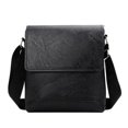 thumbnail image 1 of Sac à Bandoulière Décontracté pour Hommes en Cuir PU avec Rabat de Mode, 1 of 6