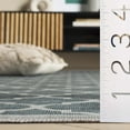 thumbnail image 4 of SAFAVIEH Arizona Shevon Trellis Polyester Machine Washable Runner Rug, Green, 2'6" x 8', 4 of 7