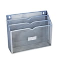 thumbnail image 3 of Cesta De Almacenamiento De Archivos De Metal, Práctico Organizador De Escritorio Para Facturas De Oficina Y Hogar, Color Plateado, 3 of 8