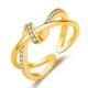 thumbnail image 5 of Anillo hueco de estilo para las mujeres brillantes joyas de moda de moda anillo de promesa anillo abierto, 5 of 5