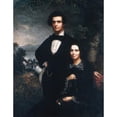 thumbnail image 2 of Theodore E. Pine 19x24 Gold Ornate Framed and Double Matted Museum Art Print Titled - Mr. and Mrs. Daniel T. Macfarlan (1858), 2 of 4