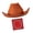 Brown, variant on SDFGTstore Multipurpose Cowboy Costume Hat Neckwear Set For Themed Parties And Games