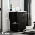thumbnail image 2 of Eviva Victoria 25" Chest Nut Modern Bathroom Vanity with White Integrated Acrylic Sink, 2 of 7