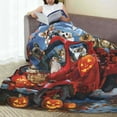 thumbnail image 6 of Fuzoiu Halloween Pets Pumpkins Print Ultra-Soft Micro Fleece Blanket,All Seasons Flannel Throw, Lightweight Blanket for Bed, Sofa, Couch, Movie Night, Camping, and Travel-60"x50", 6 of 7