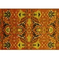 thumbnail image 1 of Ahgly Company Machine Washable Indoor Rectangle Oriental Yellow Industrial Area Rugs, 2' x 5', 1 of 4