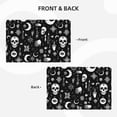 thumbnail image 4 of Linen Placemat With 18×12in Double Stitching Is Effectively Insulated And Foldable For Family Hotel Picnic Trips Retro Skull Head Six Piece, 4 of 8