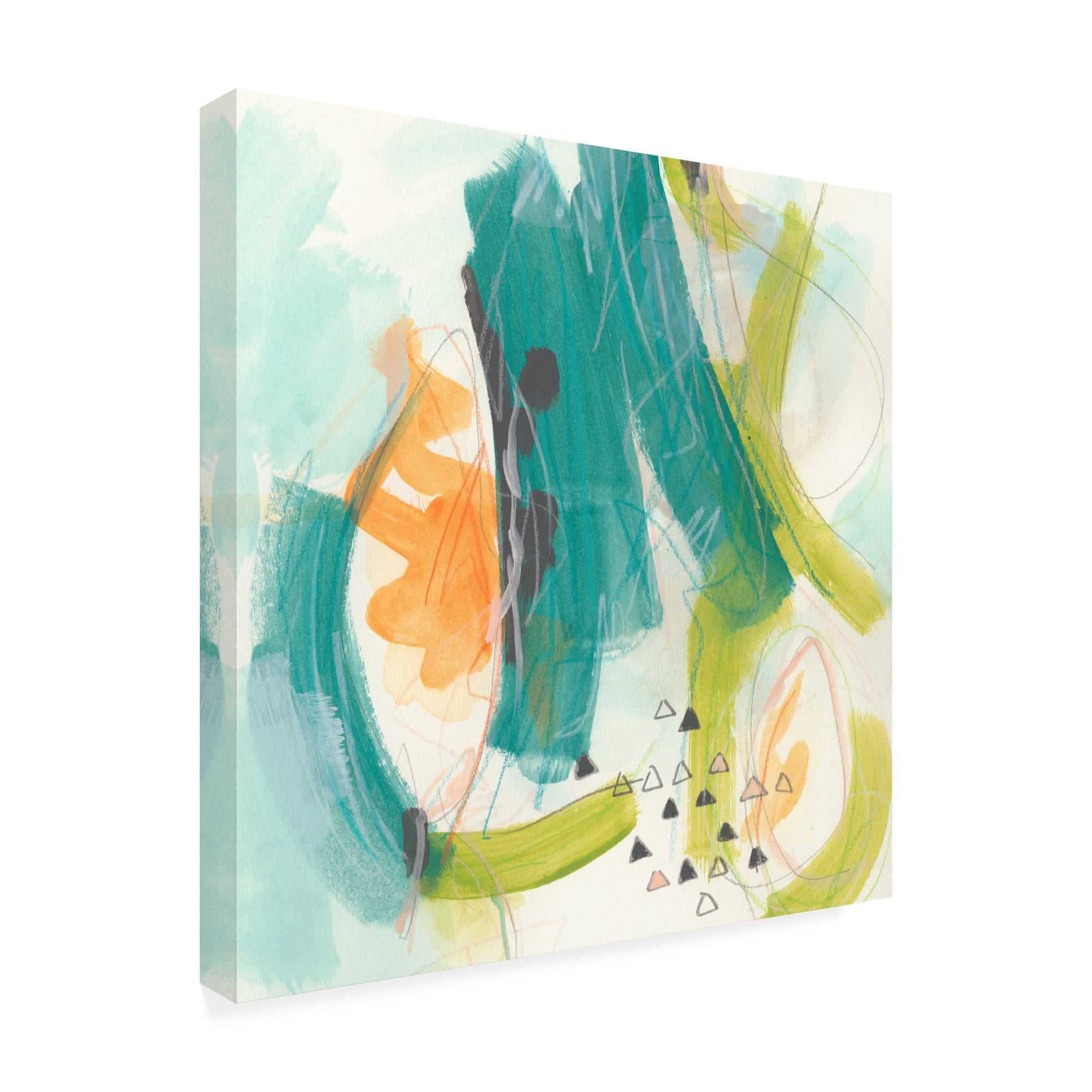 Trademark Fine Art 'Skipping Stones II' Canvas Art by June Erica Vess