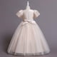 thumbnail image 4 of Vestido Para Niñas, Ropa Para Niñas, Vestido Para Niños, Vestido De Princesa De Manga Corta, Vestido De Cola De Flores, Falda, Vestido De Tutú, Color Caqui Odeerbi LM103-5632, 4 of 5