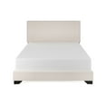 thumbnail image 2 of Skylar Nailhead Trim Upholstered Full Platform Bed, Cream, 2 of 18