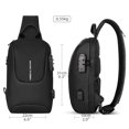 thumbnail image 4 of Mochila Cruzada Mark Ryden. Sistema antirrobo programable. Carga USB. Mark Ryden MR7039-00, 4 of 5