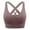 Brown, variant on Aobny Workout Cute Bras High Support Brown Sport S-XXL Nylon Women's Ladies Bras,L