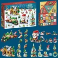 thumbnail image 2 of Caja de regalo de bloques de construcción de la serie navideña 2025 para niños Calendario de adviento navideño de 24 días Modelo de ladrillos de Papá Noel Cascanueces DIY, 2 of 5