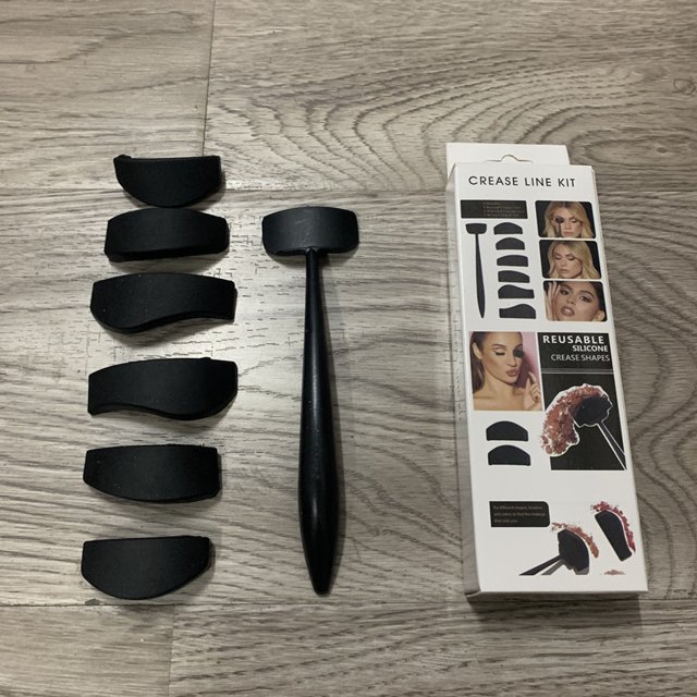 Herramienta para sellar sombras de ojos perezosas, polvo para cejas, sombra de ojos, sello perezoso, sello de silicona para sombras de ojos, tamaño compacto, material duradero