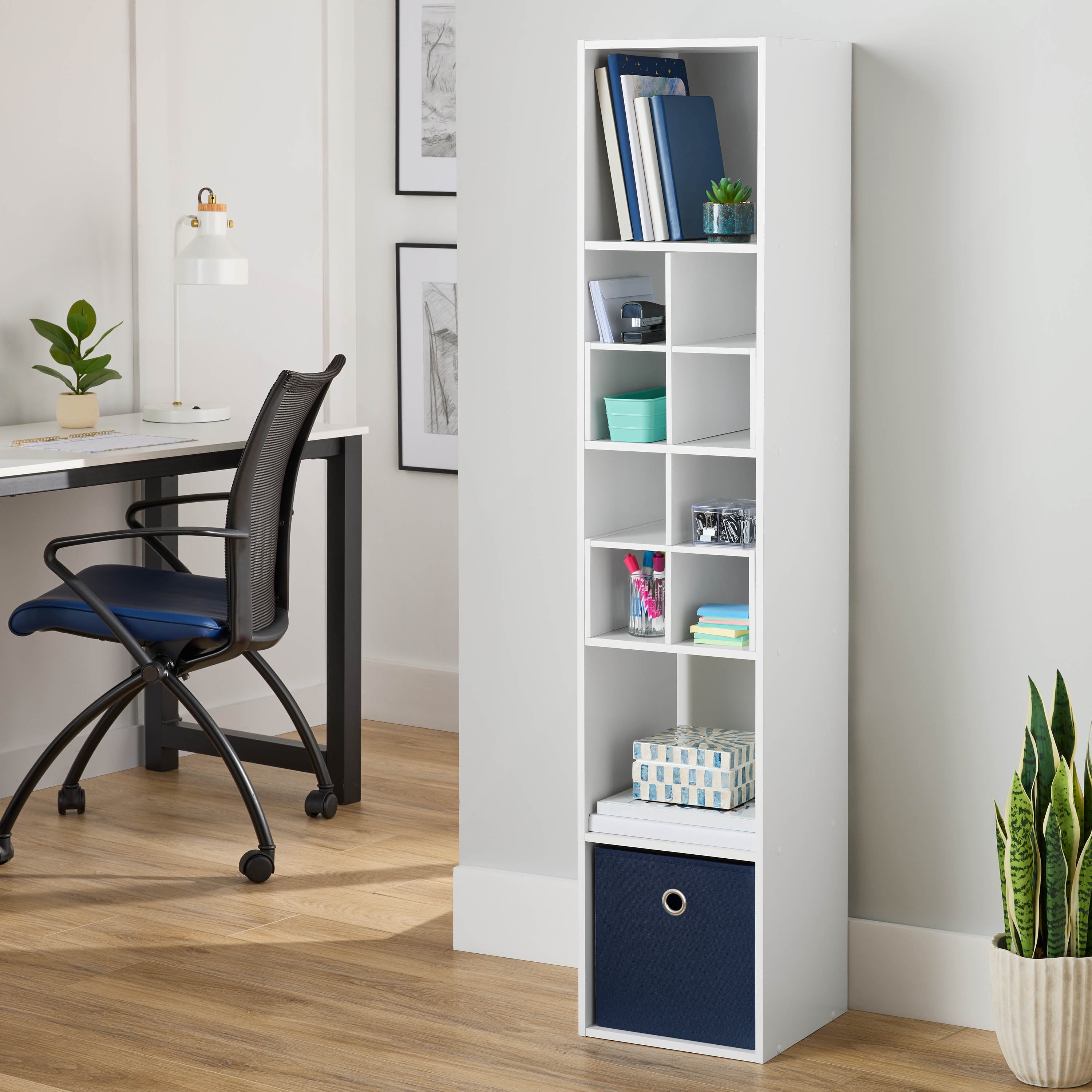 Mainstays 5 Cube Vertical Storage Organizer, White