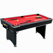Freetime Fun Pool Table, Billiard Tables Accessories Included, 2 Pool Cue Sticks, Pool Table Balls and More - 6 FT Portable Pool Table Set - RB2014